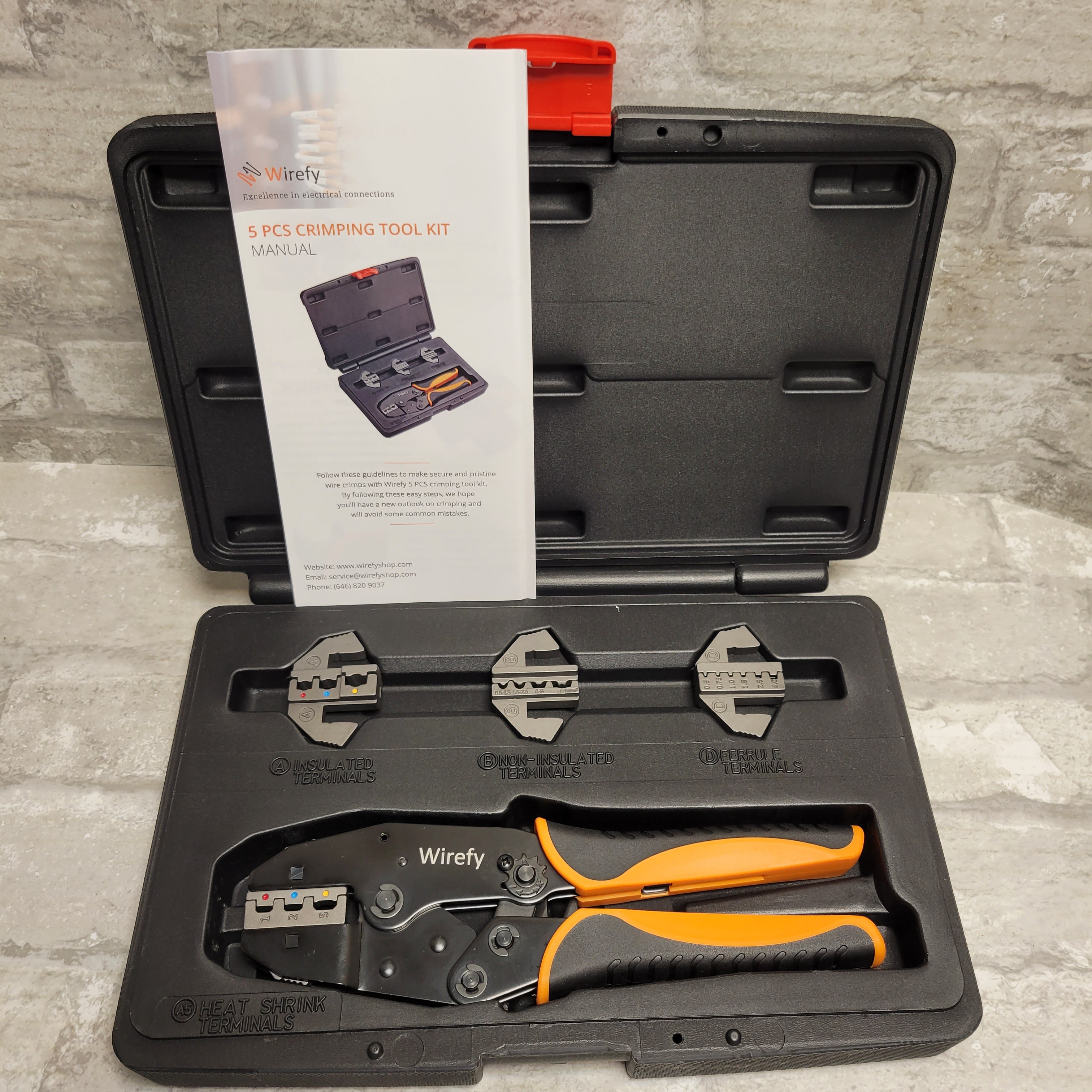 Wirefy Crimping Tool Set with Interchangeable Dies - 5 PCS (8115424329966)